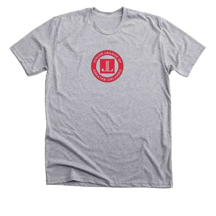 Complete Round Logo, a Athletic Heather Premium Unisex Tee