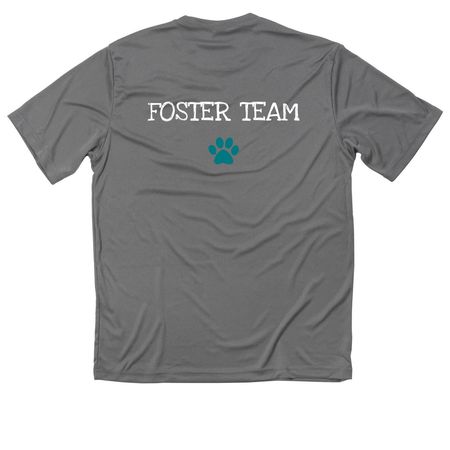 GRHS Foster Team Performance, a Grey Concrete Classic Performance Tee (back-view)