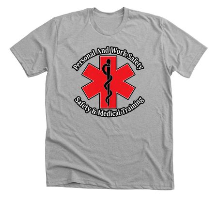 Train. Prepare. Protect. | Support P.A.W.S., a Athletic Heather Premium Unisex Tee