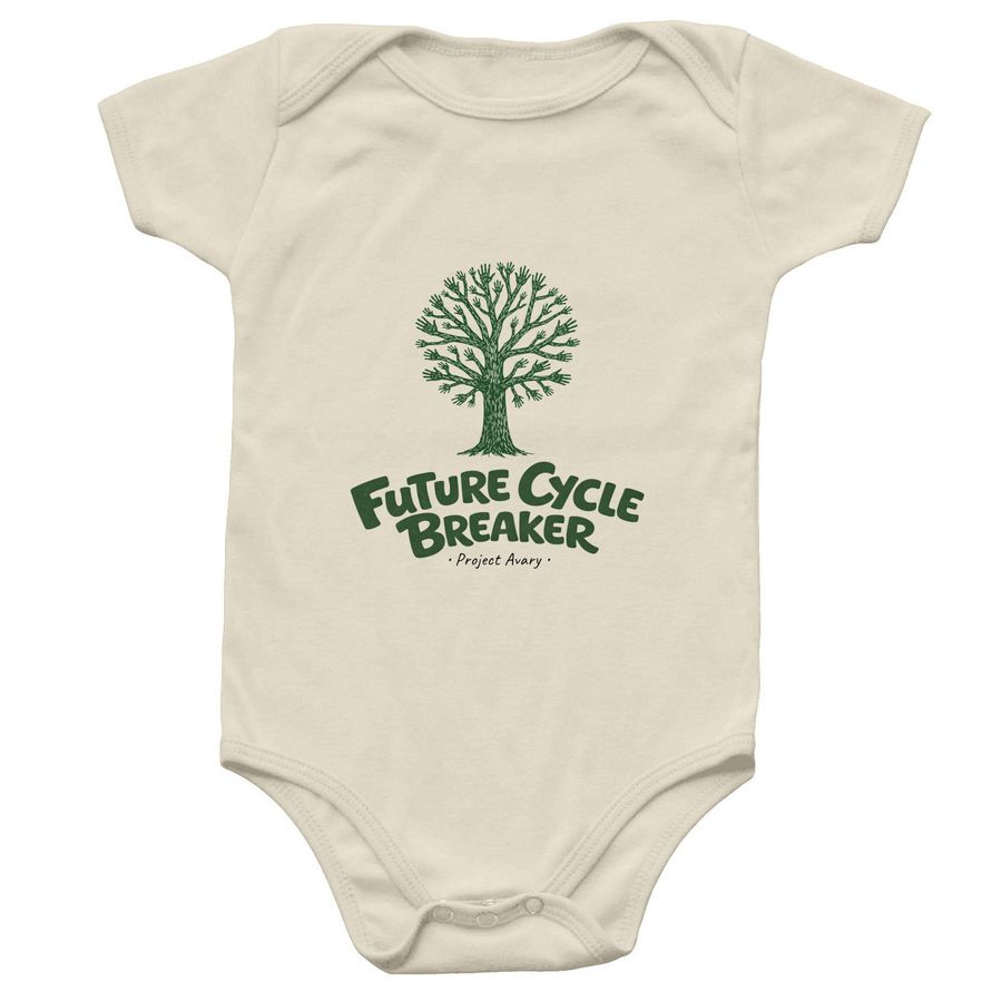 The Avary Cycle Breaker (Onesie), a Natural Infant Onesie