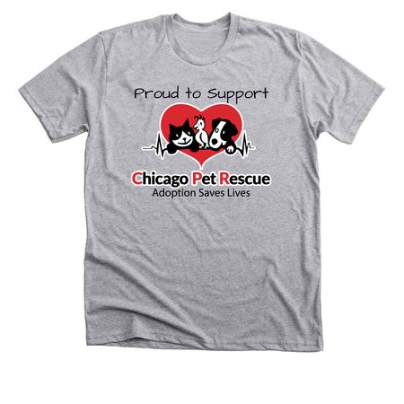 Chicago Pet Rescue, a Athletic Heather Premium Unisex Tee