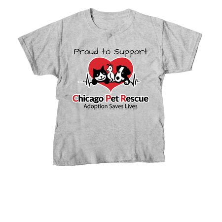 Chicago Pet Rescue, a Sport Grey Youth Unisex Tee