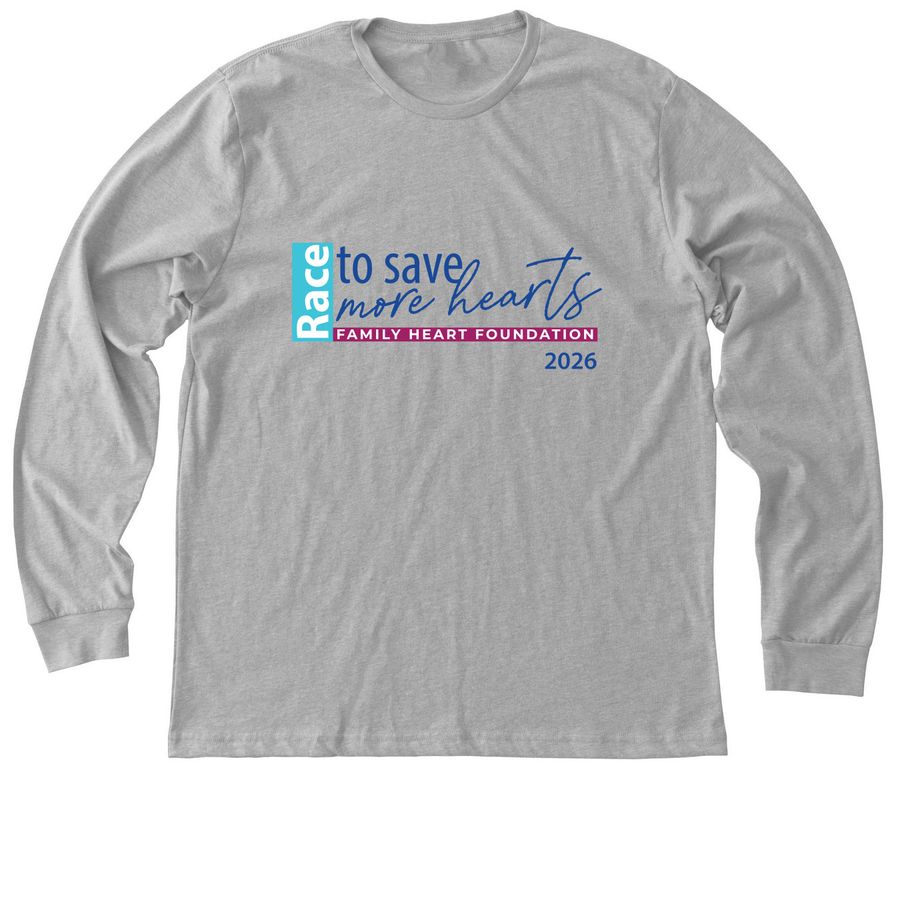 2026 Race to Save More Hearts Adult Long Sl, a Athletic Heather Premium Long Sleeve Tee