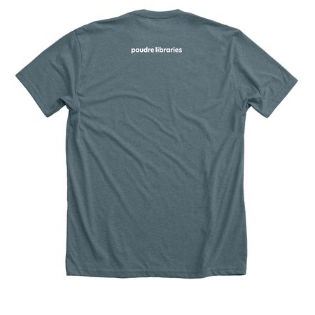 Unearth A Story - Summer Adventure 2026, a Heather Slate Premium Unisex Tee (back-view)