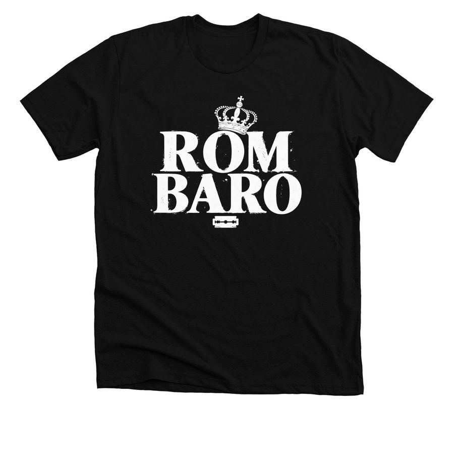 Rom Baro, a Solid Black Blend Premium Unisex Tee