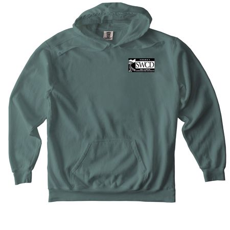 Good Things Happen Under Covers Sweatshirts, a Blue Spruce Comfort Colors Pullover Hoodie