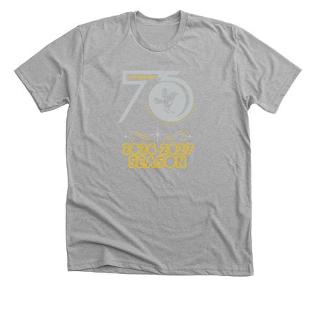 Celebrating 75 Years of Chanticleer Theater, a Athletic Heather Premium Unisex Tee