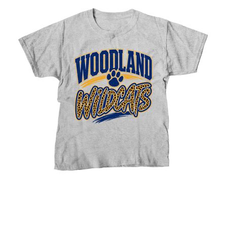 Woodland Elementary School&nbsp; - Cheetah Print, a Sport Grey Youth Unisex Tee