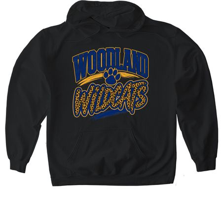 Woodland Elementary School&nbsp; - Cheetah Print, a Black Gildan Softstyle Pullover Hoodie