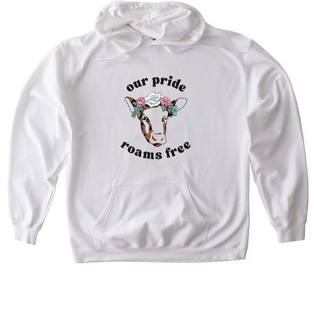 Wildwood Pride: Trans Flag Design, a White Gildan Softstyle Pullover Hoodie
