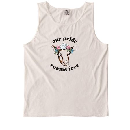 Wildwood Pride: Trans Flag Design, a Ivory Comfort Colors Tank Top