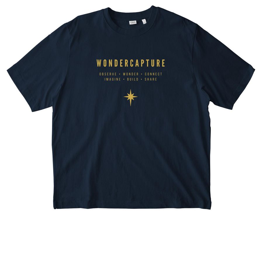 Wondercapture Statement Tee, a French Navy Stanley/Stella Unisex Freestyler Heavyweight Tee
