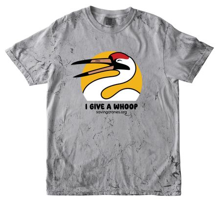 I GIVE A WHOOP TIE DYE, a Smoke Comfort Colors Colorblast Tee