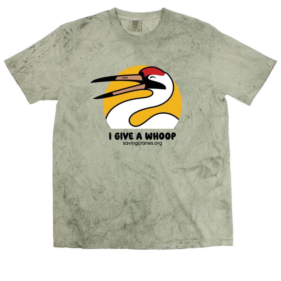 I GIVE A WHOOP TIE DYE, a Fern Comfort Colors Colorblast Tee