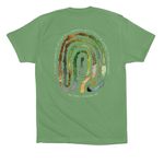 The Trees Labyrinth Shirt, a Leaf Premium Cotton Tee (back-view)