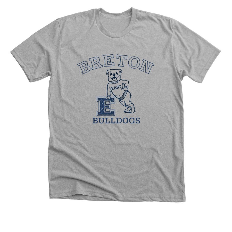 Happy Bulldog, a Athletic Heather Premium Unisex Tee