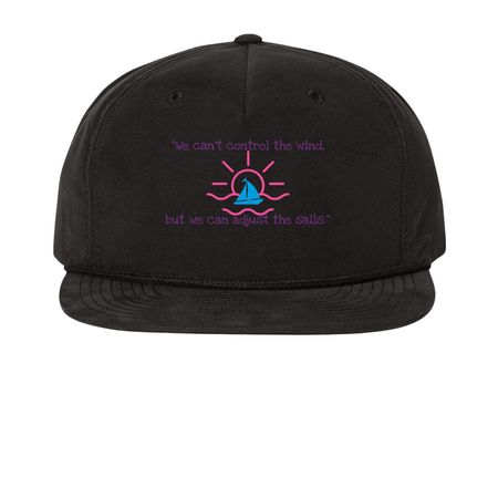 Rising Dawn Hats, a Black Printed Umpqua Snapback Cap