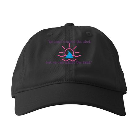 Rising Dawn Hats, a Black Printed Eco Baseball Cap