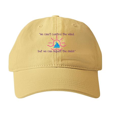 Rising Dawn Hats, a Mustard Printed Pigment Dye Baseball Cap