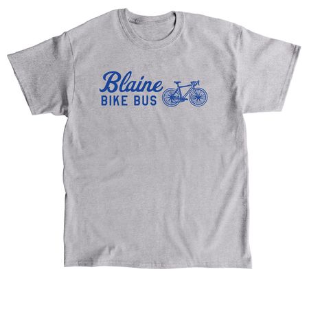 Blaine Bike Bus Royal, a Sport Grey Classic Unisex Tee