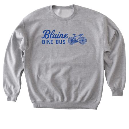 Blaine Bike Bus Royal, a Sport Grey Softstyle Crewneck Sweatshirt