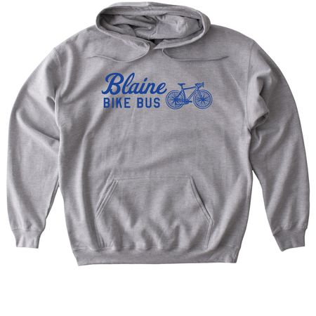 Blaine Bike Bus Royal, a Sport Grey Gildan Softstyle Pullover Hoodie