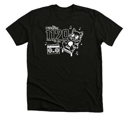 Radio 1190: Boombox Cat, a Black Heather Premium Unisex Tee