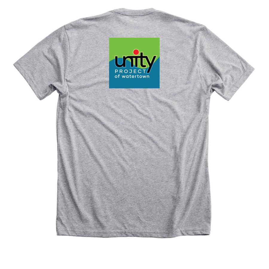 Watertown Pride, a Athletic Heather Premium Unisex Tee (back-view)