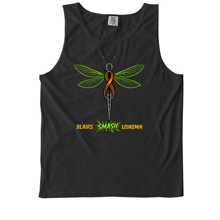 Smash Cancer Tanks!, a Black Comfort Colors Tank Top