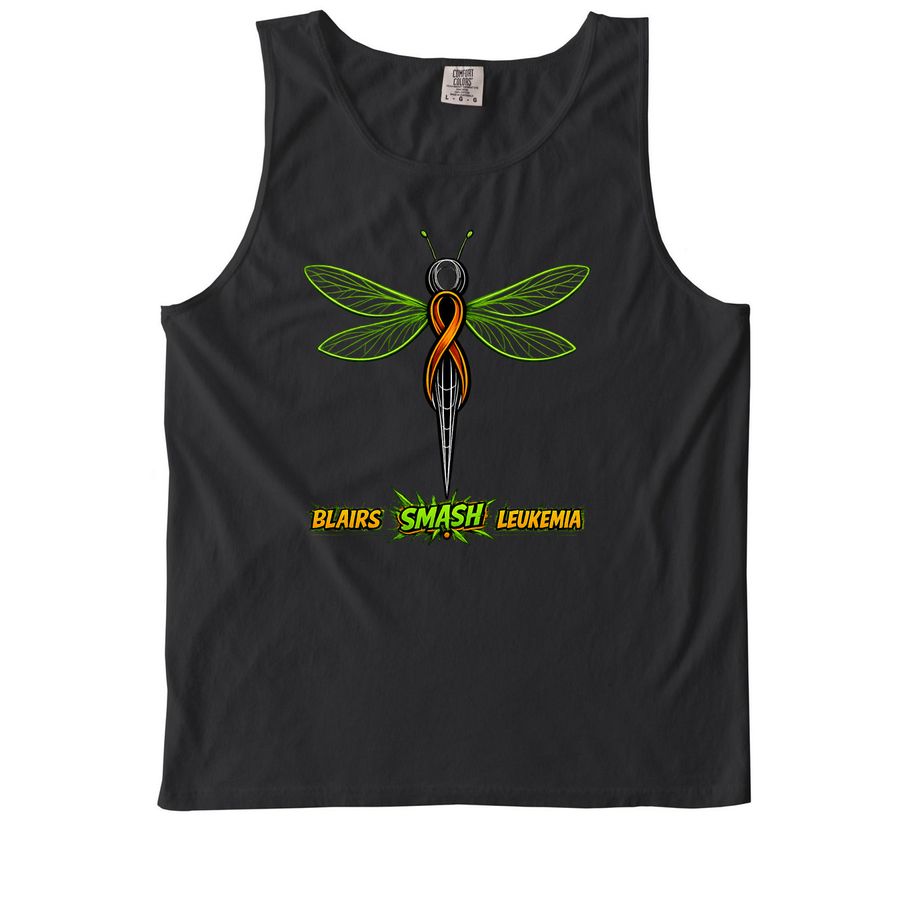 Smash Cancer Tanks!, a Black Comfort Colors Tank Top