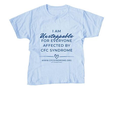 (Front Only) Everyone is Unstoppable, a Light Blue Youth Unisex Tee