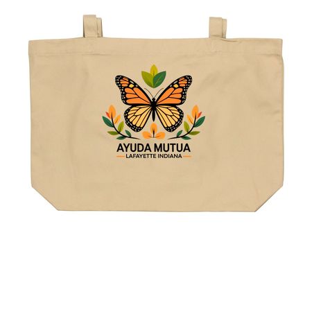 Help Carry The Weight, a Oyster Large Organic Cotton Tote Bag
