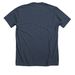 Support the Food Bank's Backpack Program, a Heather Midnight Navy Premium Unisex Tee (back-view)