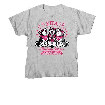 Loud & Proud, a Sport Grey Youth Unisex Tee