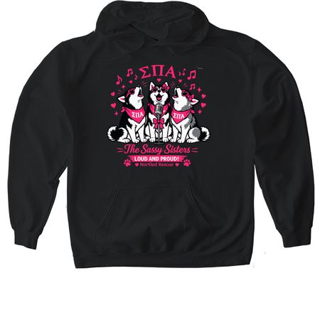 Loud & Proud, a Black Gildan Softstyle Pullover Hoodie