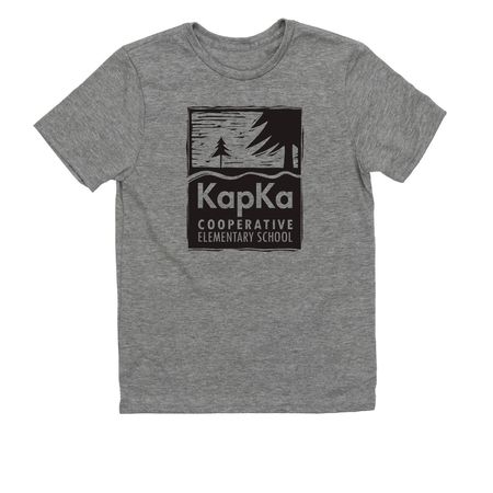 Classic KapKa Logo, a Aluminum Grey Allmade Youth Eco Triblend Tee