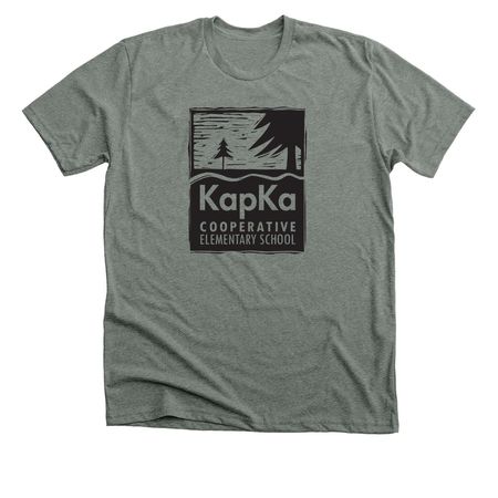 Classic KapKa Logo, a Deep Heather Premium Unisex Tee