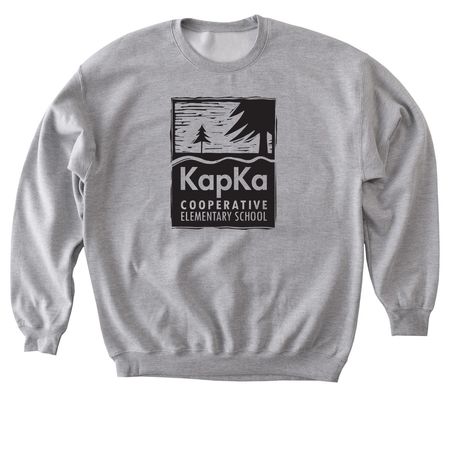 Classic KapKa Logo, a Sport Grey Softstyle Crewneck Sweatshirt
