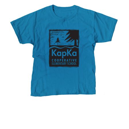Classic KapKa Logo, a Sapphire Youth Unisex Tee