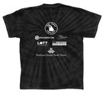 2026 Equality Fest Merch, a Black Classic Tie Dye Tee (back-view)