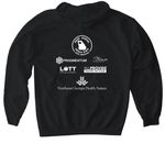 2026 Equality Fest Merch, a Black Gildan Softstyle Pullover Hoodie (back-view)