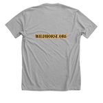 Wildhorse Flag Horse, a Athletic Heather Premium Unisex Tee (back-view)