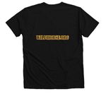 Wildhorse Flag Horse, a Solid Black Blend Premium V-Neck Tee (back-view)