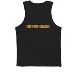 Wildhorse Flag Horse, a Black Premium Cotton Tank (back-view)