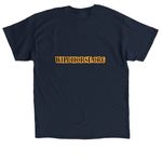 Wildhorse Flag Horse, a Navy Classic Unisex Tee (back-view)