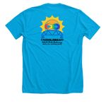 Worst-Case, a Neon Blue Premium Unisex Tee (back-view)