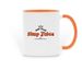 Simp Juice, a Orange Two-Tone Ceramic Mug