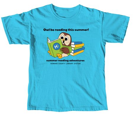 Summer Reading Collection, a Lagoon Blue Comfort Colors Unisex Tee