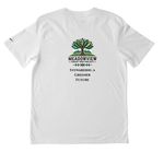 Active Wear, "Stewarding a Greener Future", a White Nike Dri-FIT Jersey Blend Performance Tee (back-view)