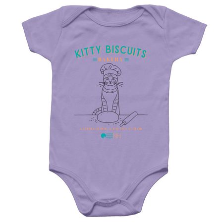 Kitty Biscuits Bakery - Infant Onesie, a Lavender Infant Onesie